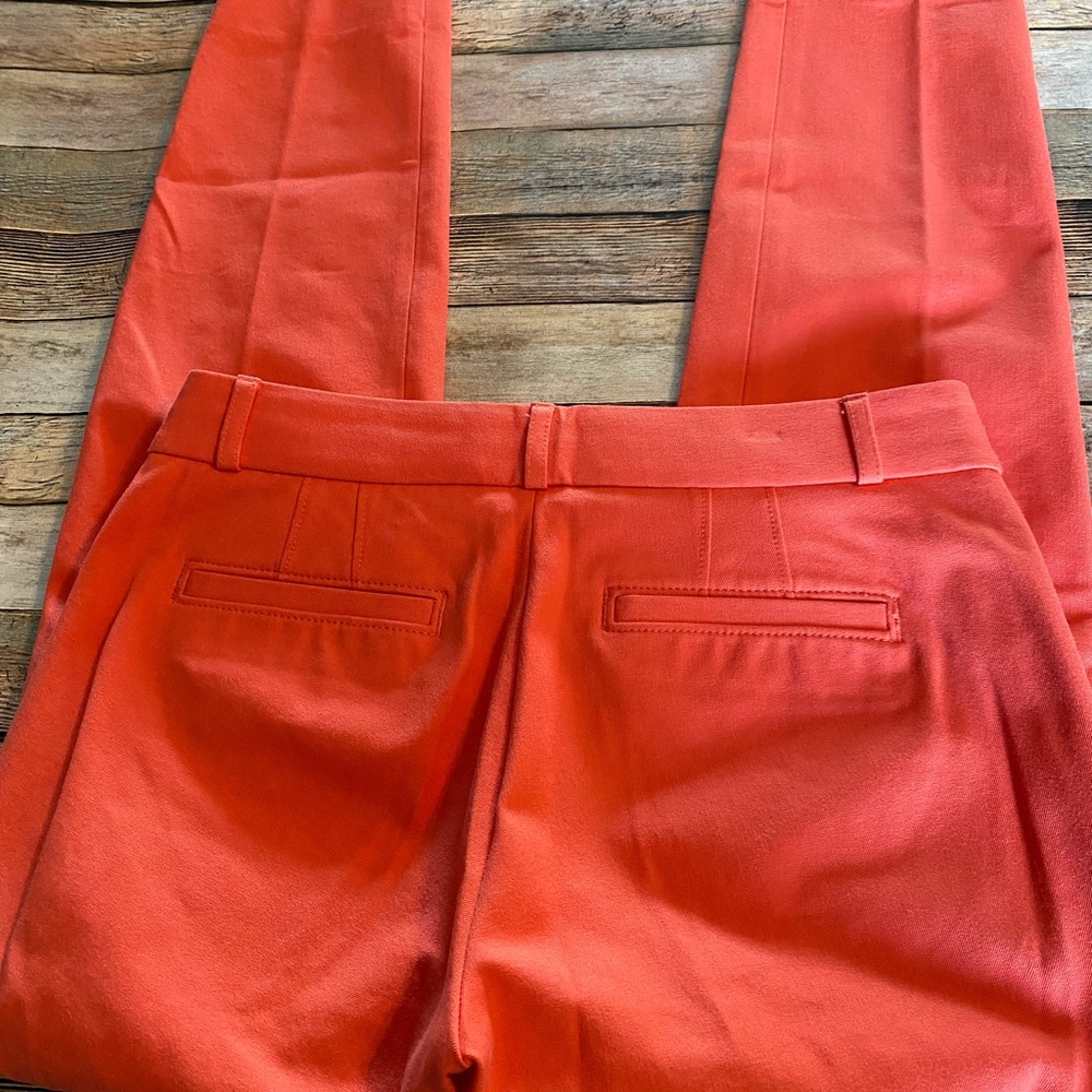 Banana Republic Sloan Orange Pants Size 4 - Picture 9 of 12